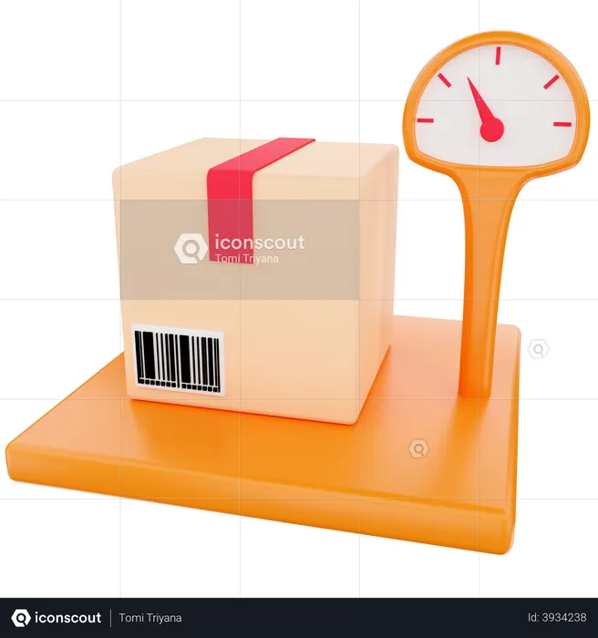Cargo weight scale  3D Icon