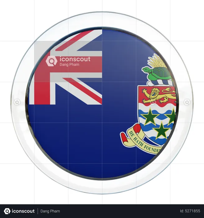 Caribbean Community Round Flag Flag 3D Icon