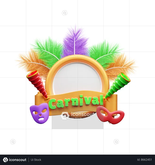 Carnaval  3D Icon