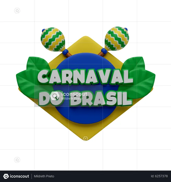 Carnaval Do Brasil  3D Icon