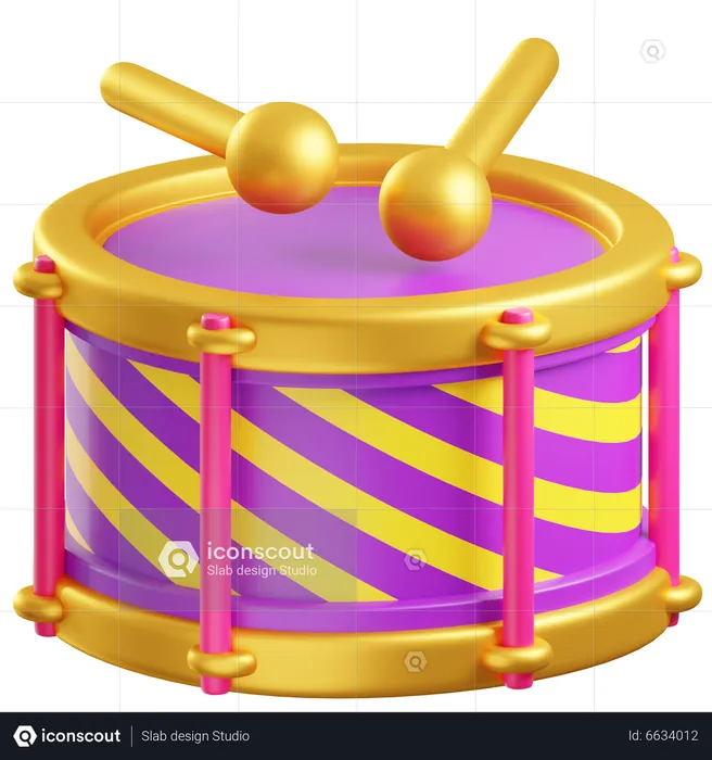 Tambour de carnaval  3D Icon