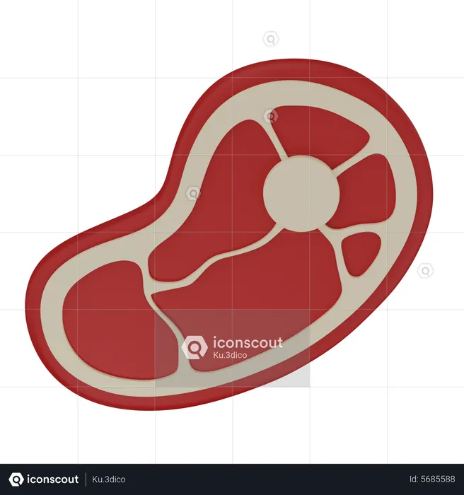 Carne  3D Icon