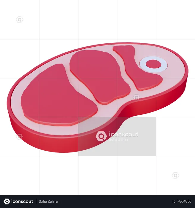 Carne  3D Icon