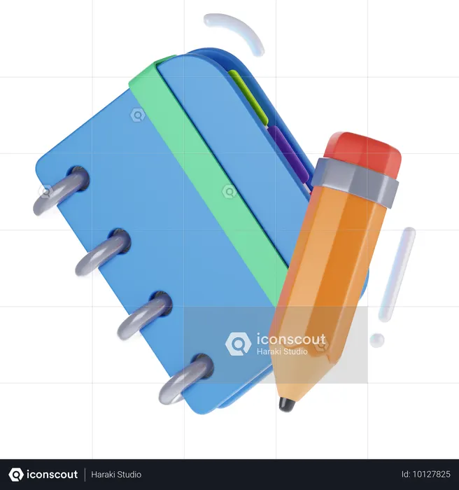 Carnet de notes  3D Icon