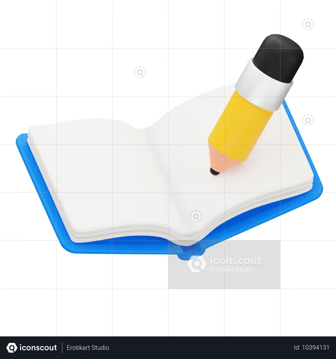 Carnet de notes  3D Icon