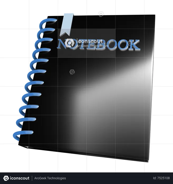 Carnet de notes  3D Icon