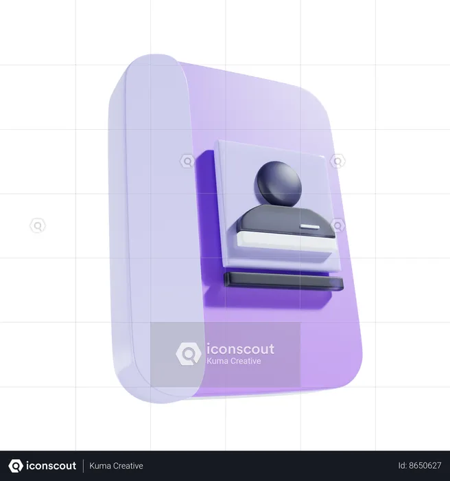 Carnet de contacts  3D Icon