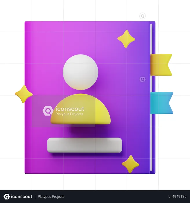 Carnet de contacts  3D Icon