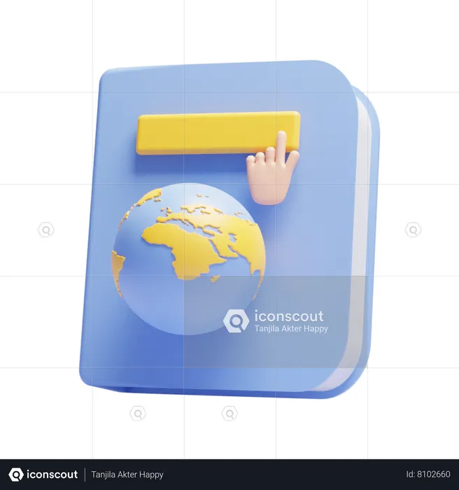 Livre de voyage  3D Icon