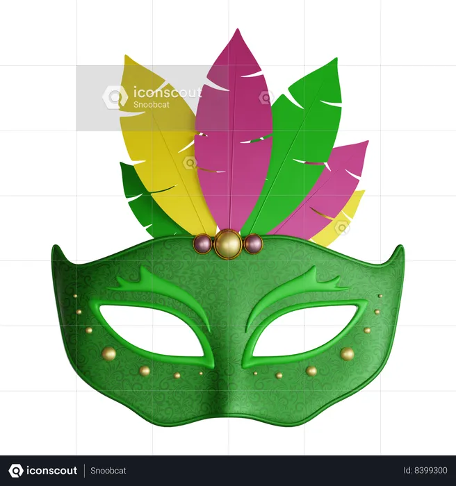 Carnival Mask  3D Icon