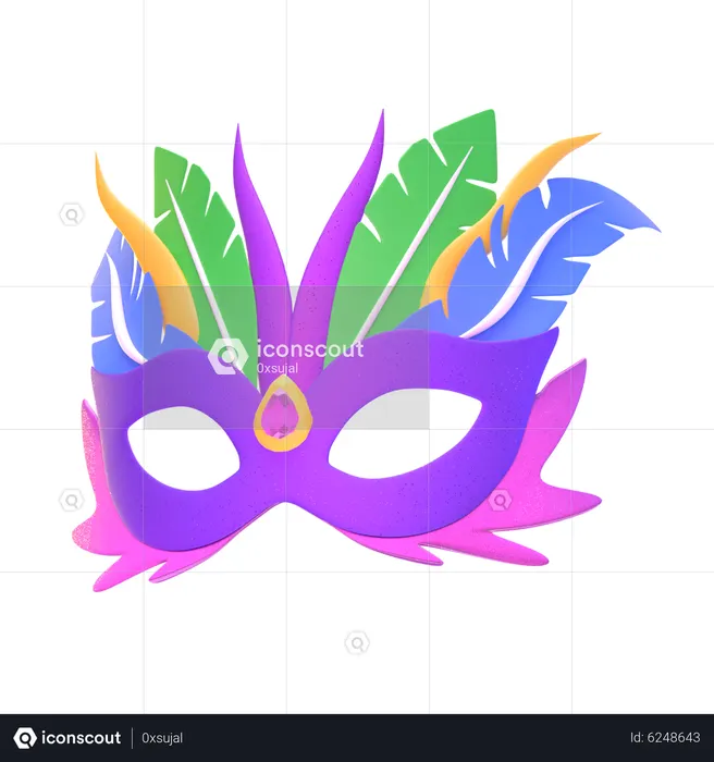 Carnival Mask  3D Icon