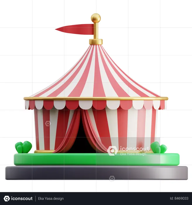 Carnival Tent  3D Icon