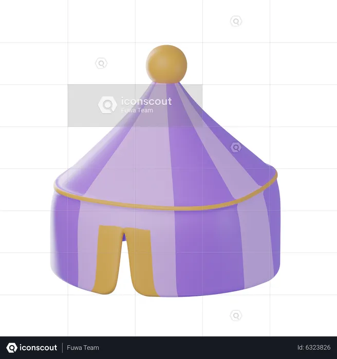 Carnival Tent  3D Icon