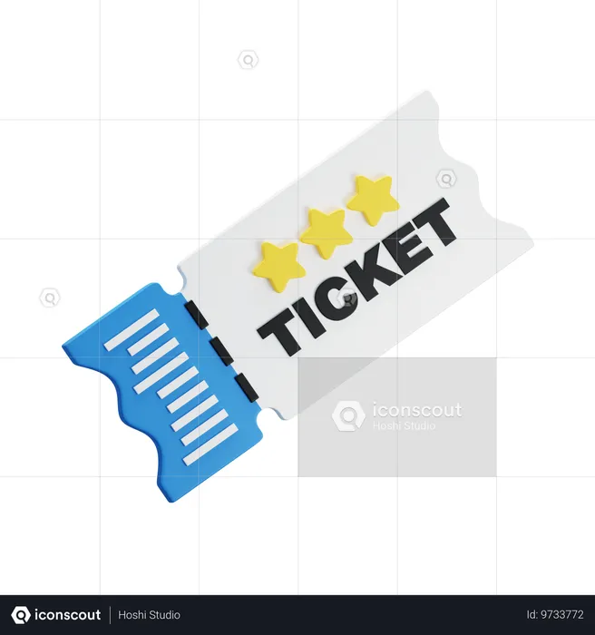 Carnival ticket  3D Icon