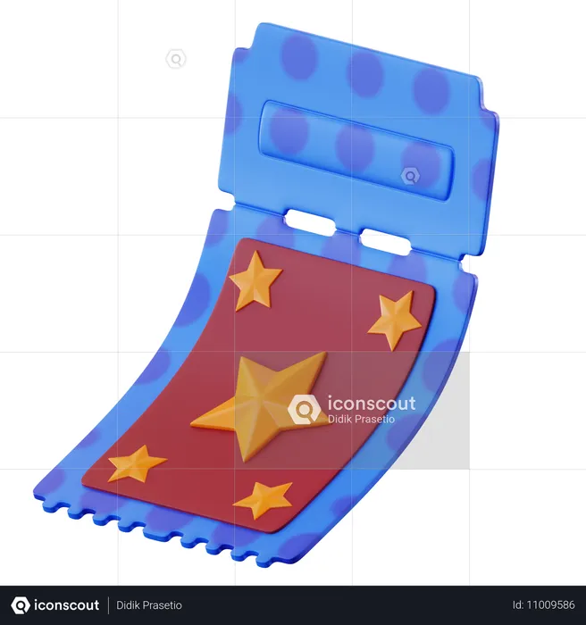 카니발 티켓  3D Icon