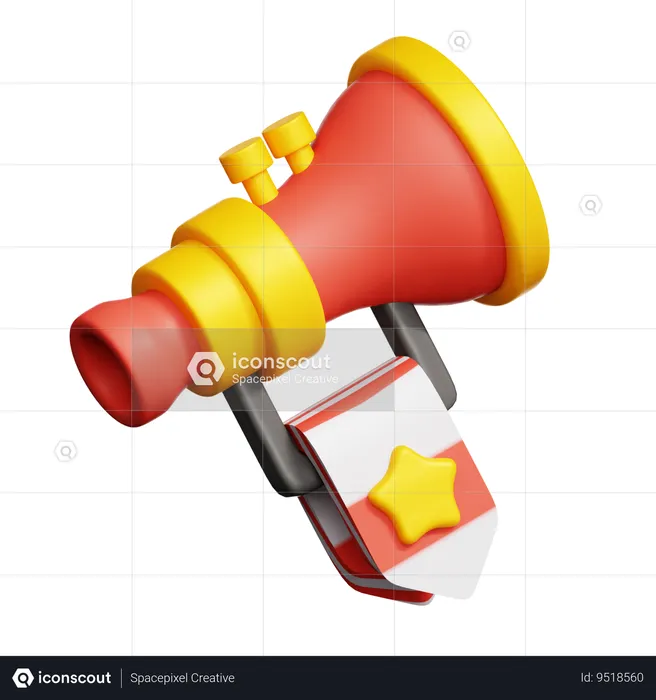 Carnival Trumpet  3D Icon