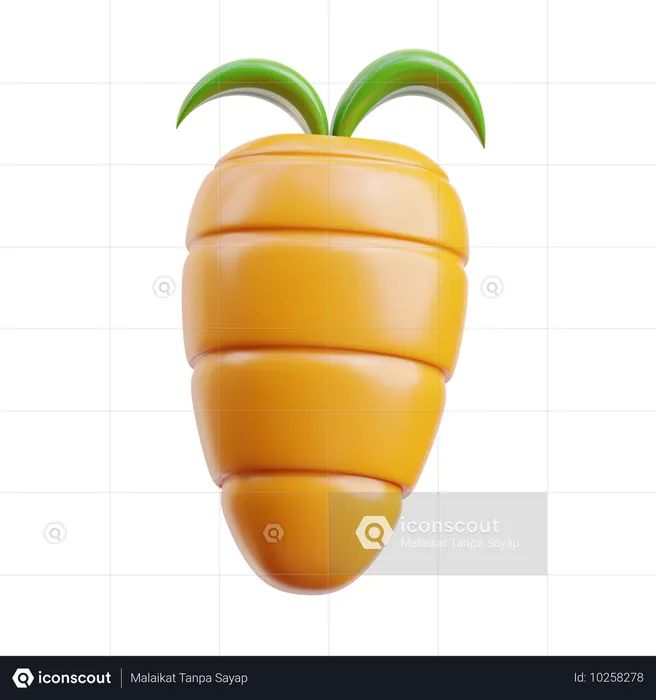 Carottes  3D Icon