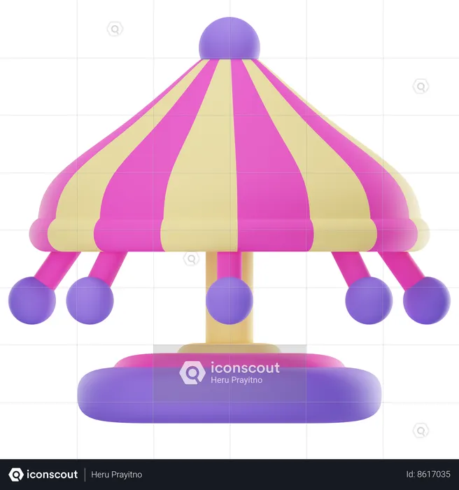 Carousel Carnival  3D Icon