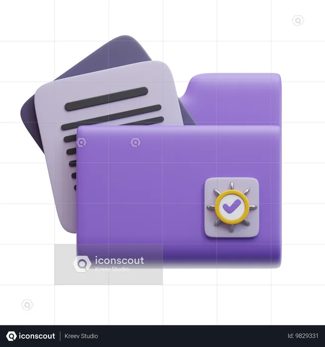 Archivos de carpeta  3D Icon