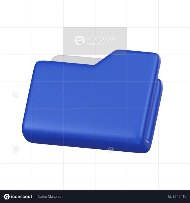 Carpeta de archivos  3D Icon