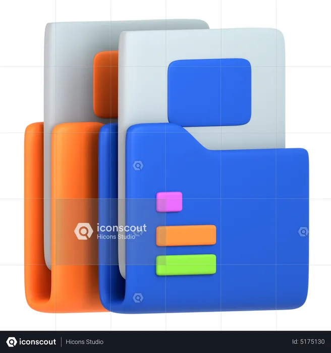 Carpeta de archivos  3D Icon