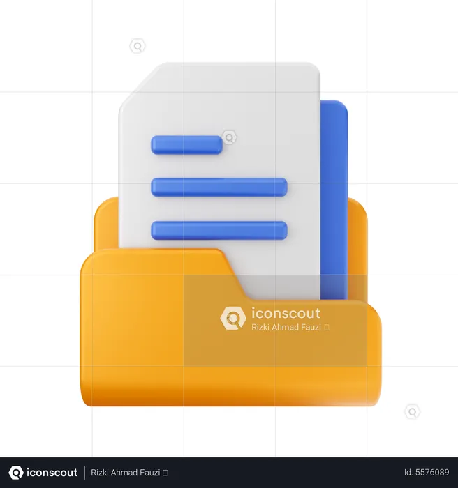 Carpeta de archivos  3D Icon