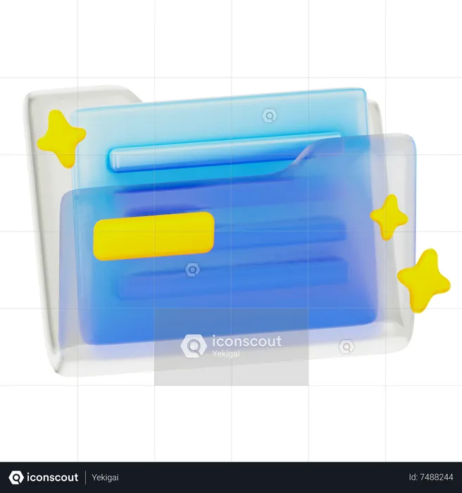 Carpeta de archivos  3D Icon