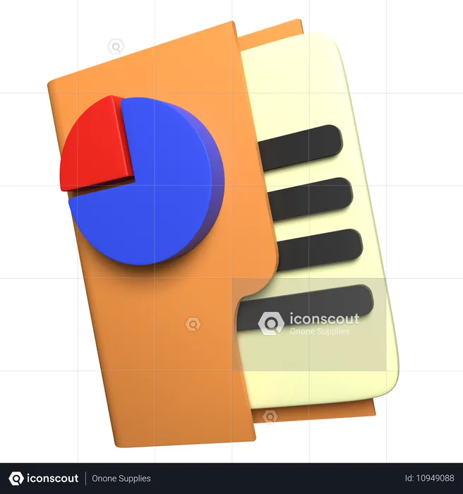 Carpeta de archivos  3D Icon