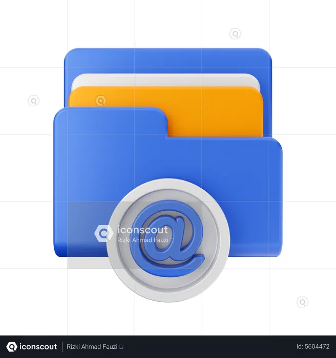 Carpeta de correo  3D Icon