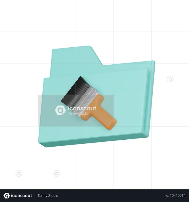 Carpeta de pintura  3D Icon