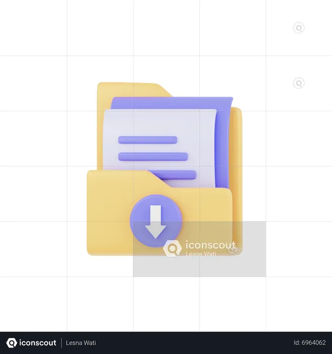Descarga de carpeta  3D Icon