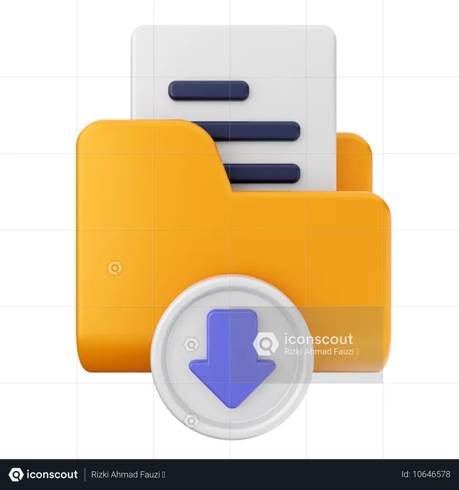 Descarga de carpeta  3D Icon