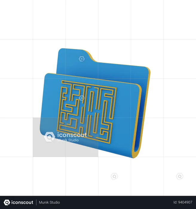 Carpeta comercial  3D Icon