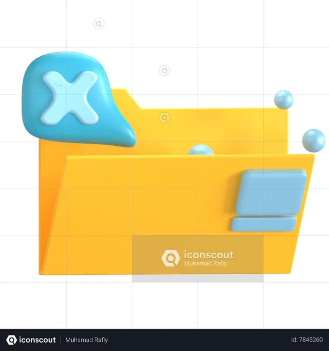 Carpeta vacía  3D Icon