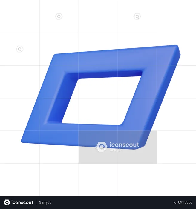 Carré  3D Icon