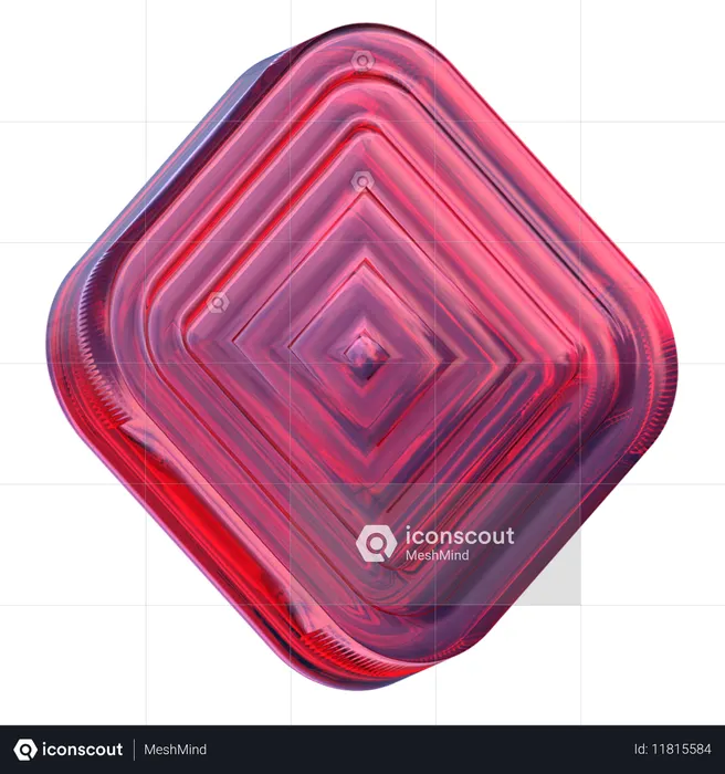 Labyrinthe carré  3D Icon