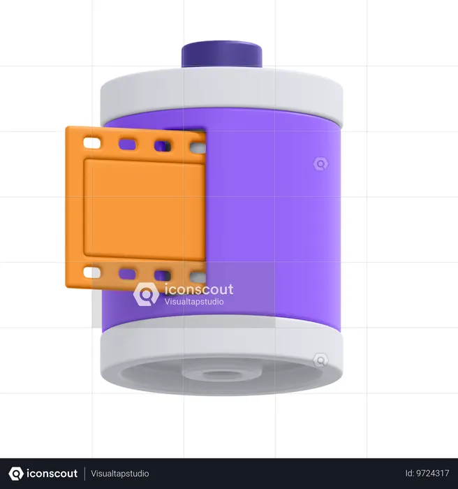 Rollo de la cámara  3D Icon