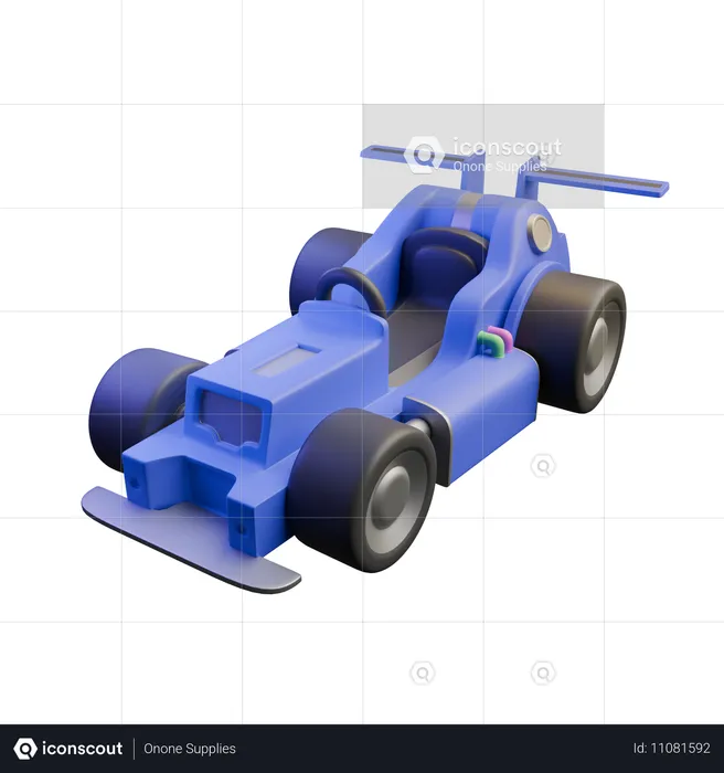 Carrinho  3D Icon