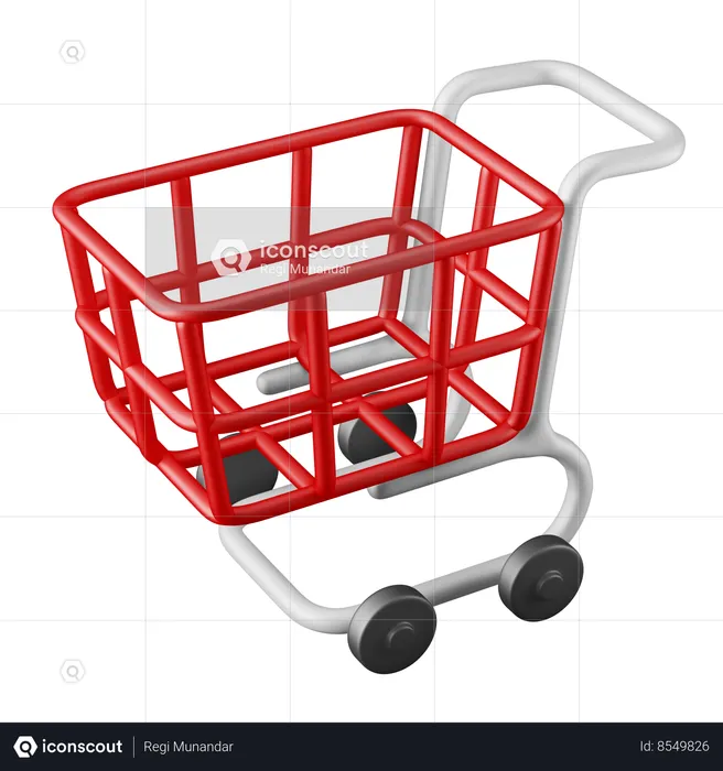 Carrinho de compras  3D Icon