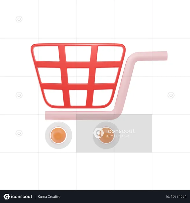 Carrinho de compras  3D Icon