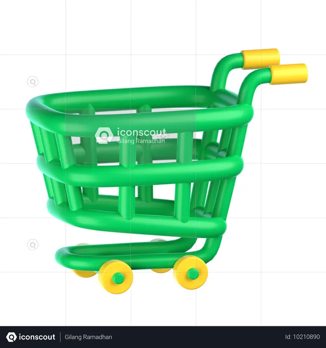 Carrinho de compras  3D Icon