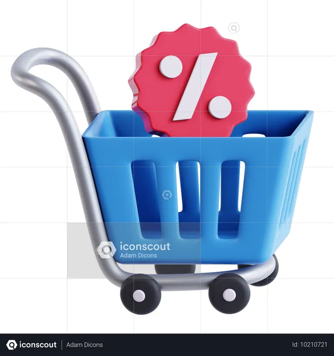 Carrinho de compras  3D Icon