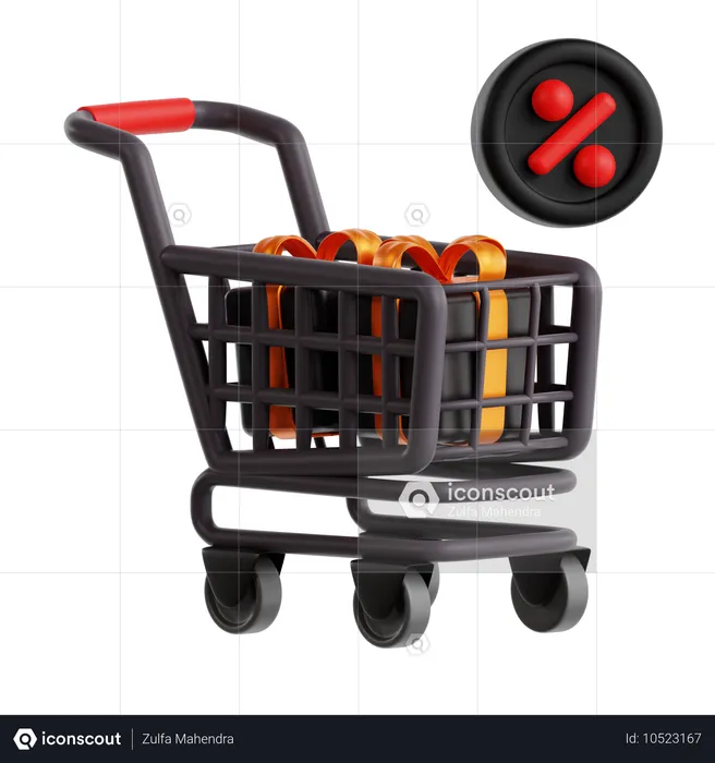 Carrinho de compras  3D Icon