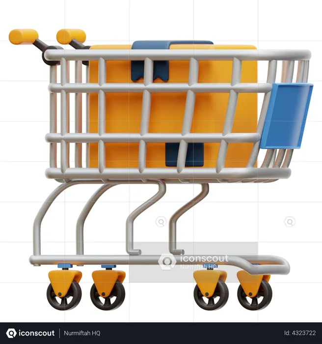 Carrinho de compras  3D Illustration