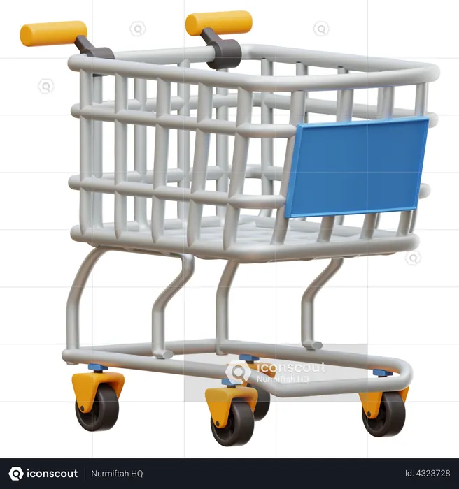 Carrinho de compras  3D Illustration