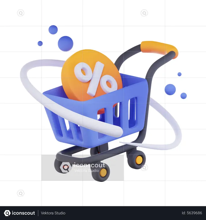 Carrinho de compras  3D Icon