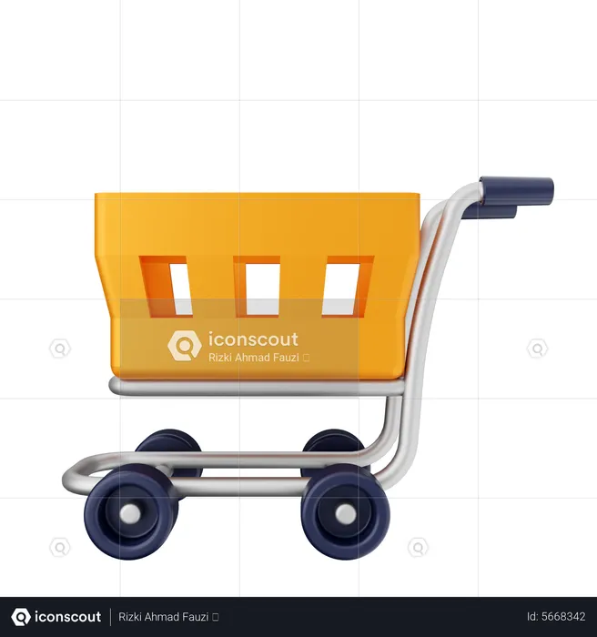 Carrinho de compras  3D Icon