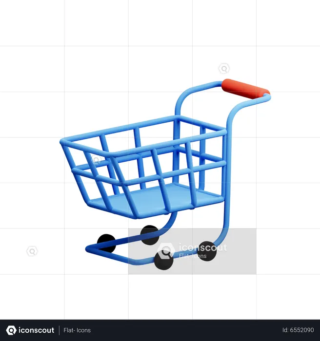 Carrinho de compras  3D Icon