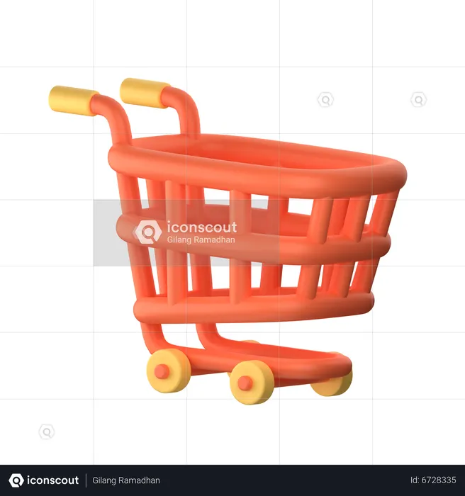 Carrinho de compras  3D Icon