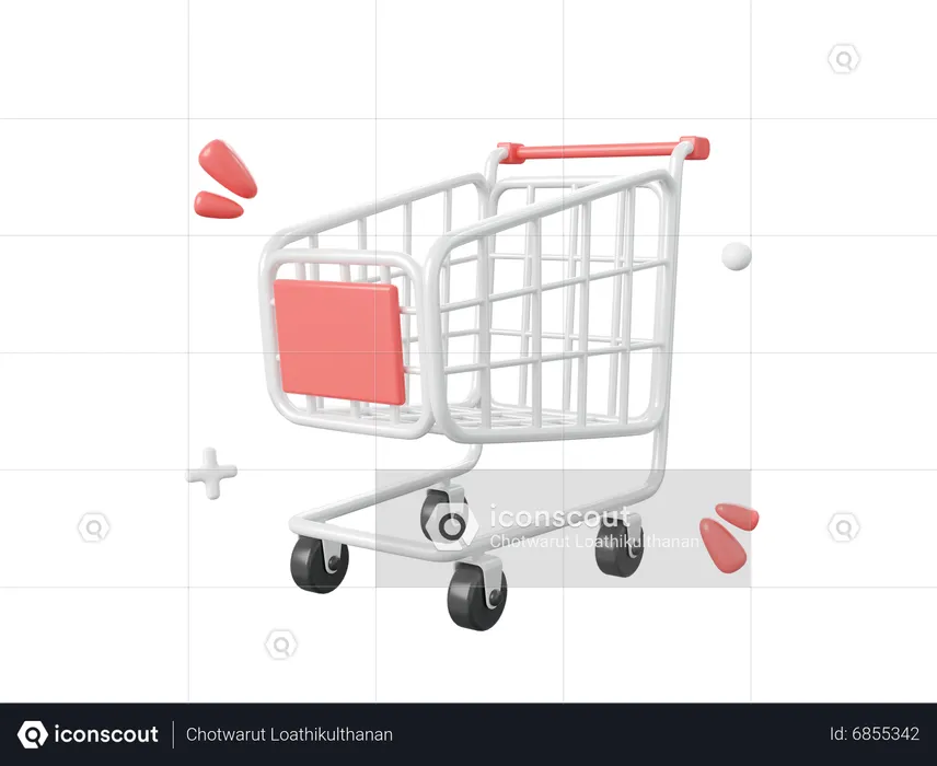 Carrinho de compras  3D Icon